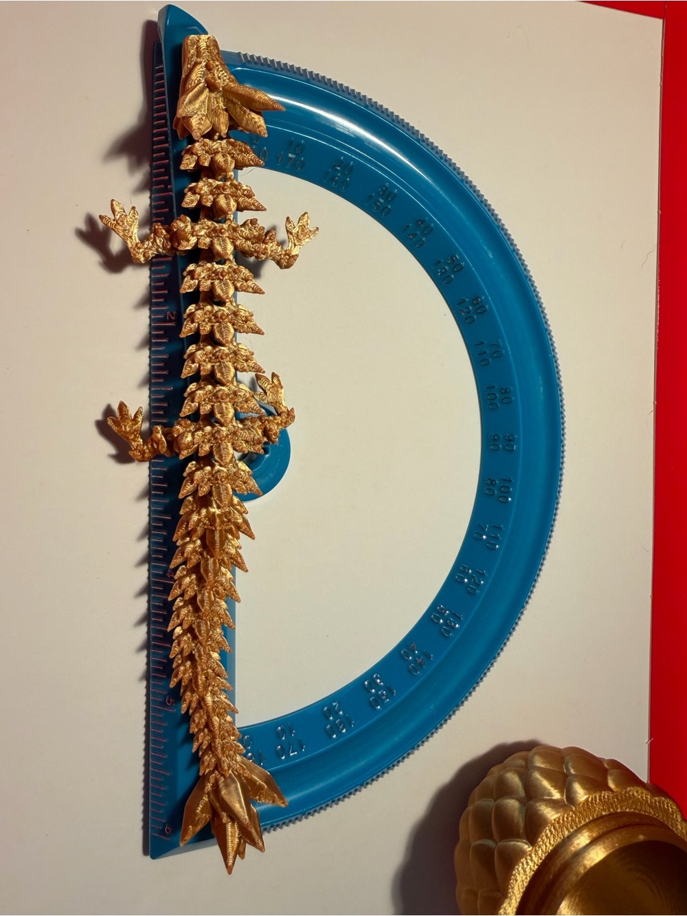 3D Printed Gold Dragon and Egg